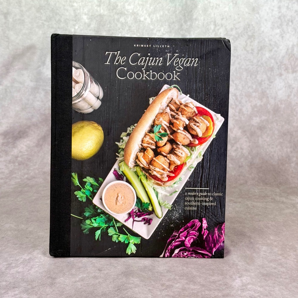 The Cajun Vegan Cookbook Krimsey Lilleth Hardcover 130+ Plant-Based Recipes USED